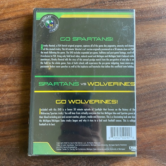 New Rivalry Rewind: Michigan State Spartans Vs Michigan Wolverines Football DVD - Picture 2 of 3